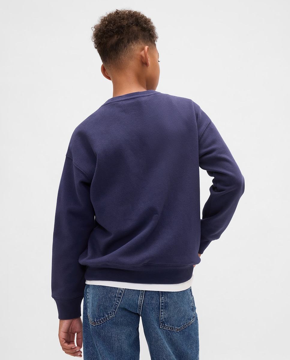 Sweatshirt sem capuz Azul-marinho-3