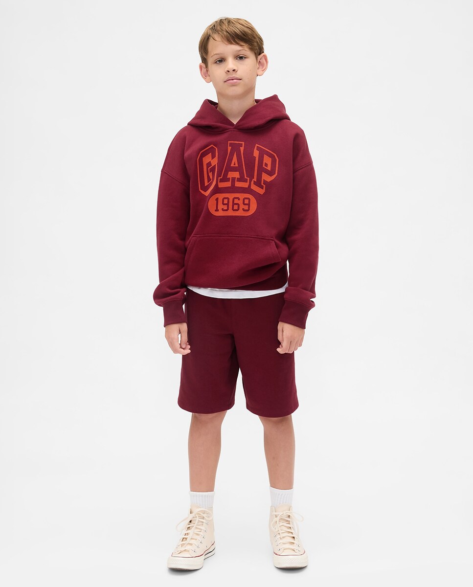 Sweatshirt com capuz Vermelho-6