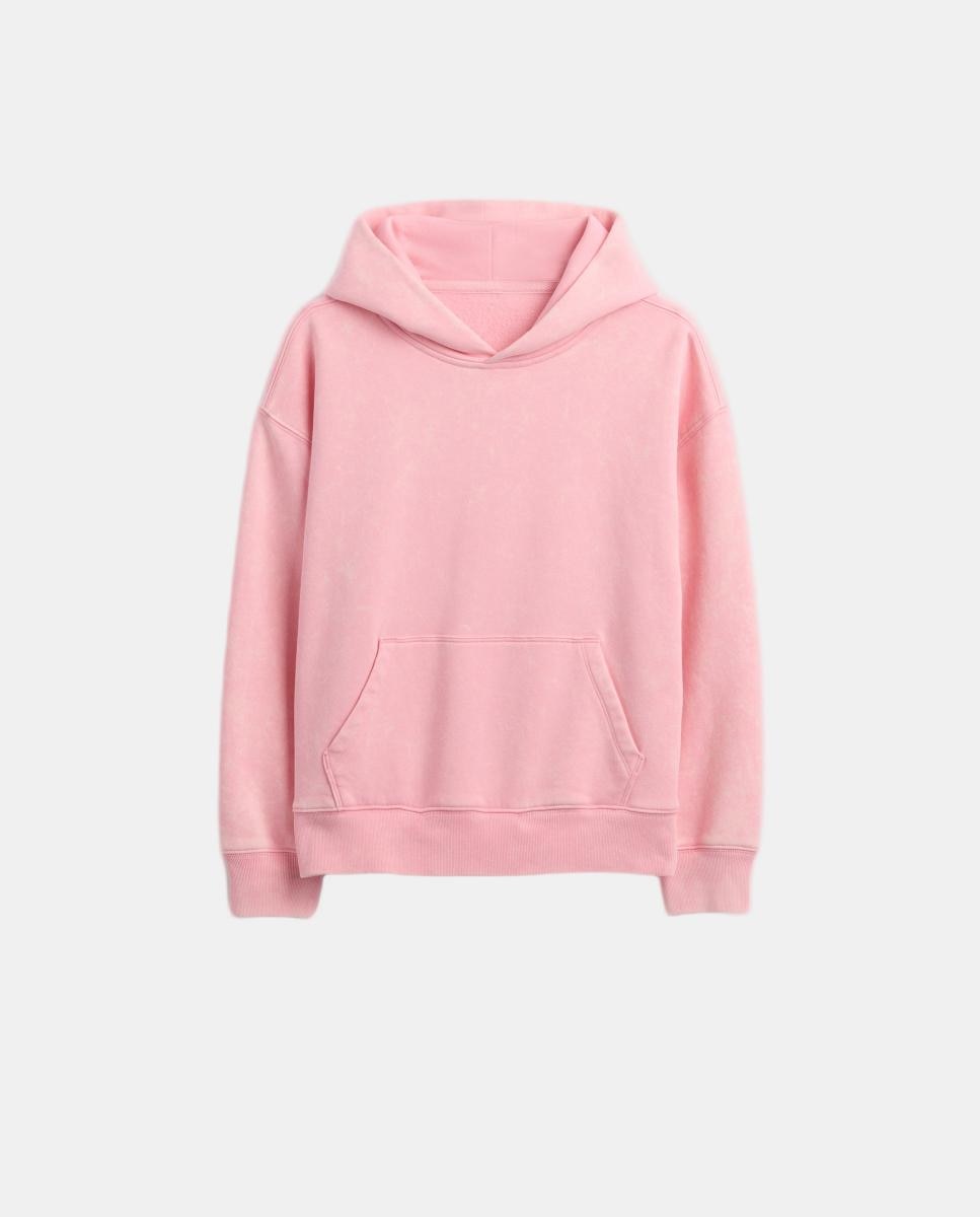 Sweatshirt Relaxed Fit com Capuz Gap Rosa-2