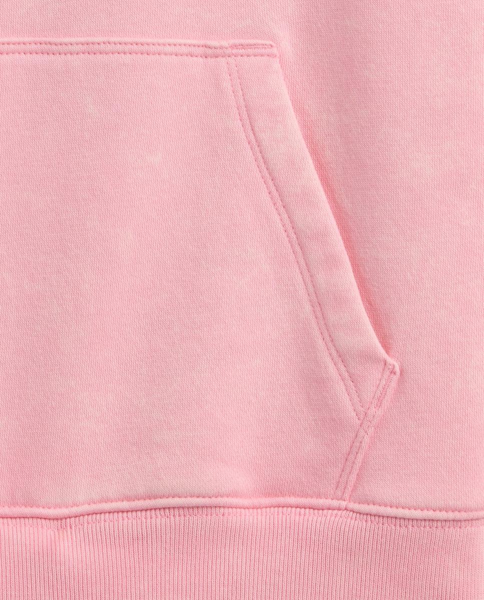 Sweatshirt Relaxed Fit com Capuz Gap Rosa-5