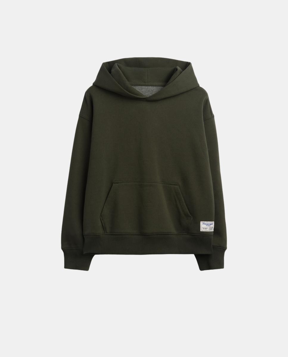 Sweatshirt Básica Fechada Verde-4