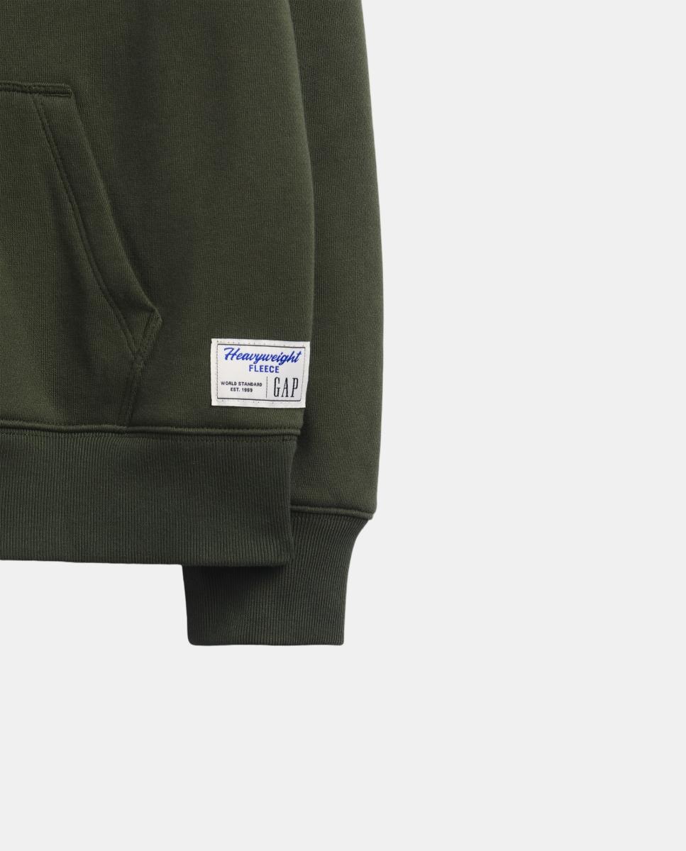 Sweatshirt Básica Fechada Verde-5