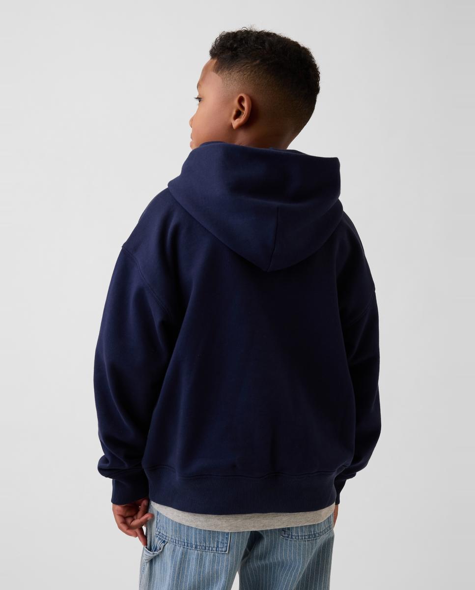 Sudadera de niño básica cerrada - Gap - Azul marino Azul marino-3