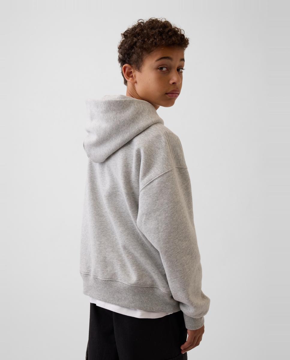 Sudadera de niño básica cerrada - Gap - Gris Gris-3