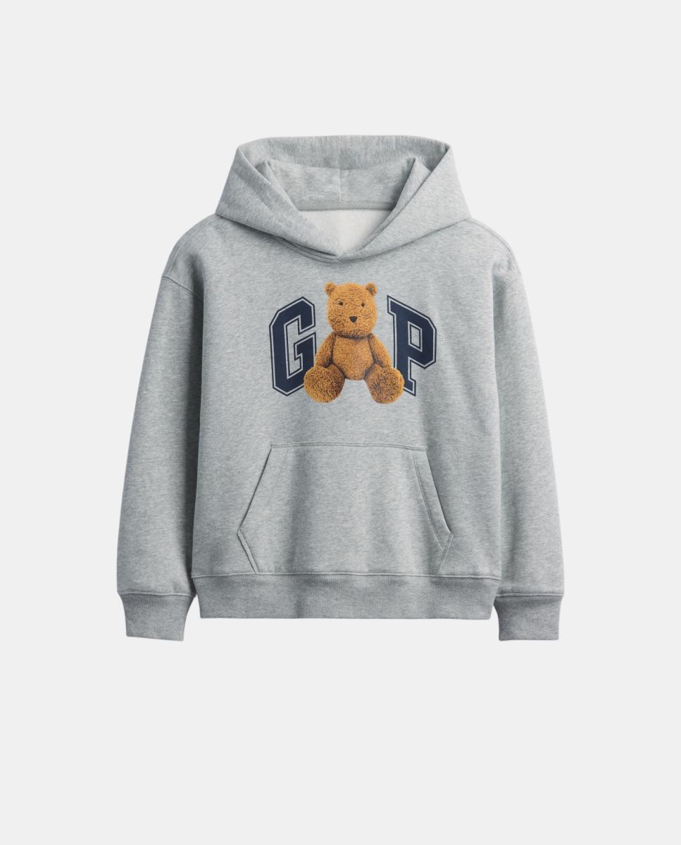 Sudadera de niño básica cerrada - Gap - Gris Gris-5