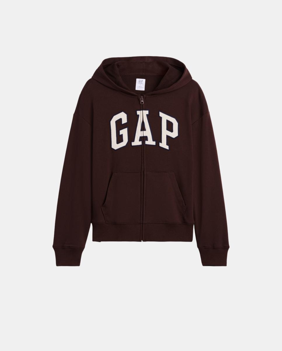 Sudadera de niño con capucha y cremallera - Gap - Marrón Marrón-2