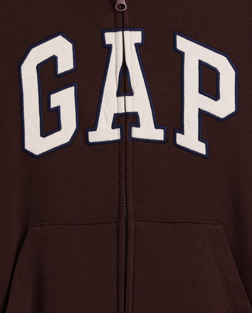Sudadera de niño con capucha y cremallera - Gap - Marrón Marrón-5