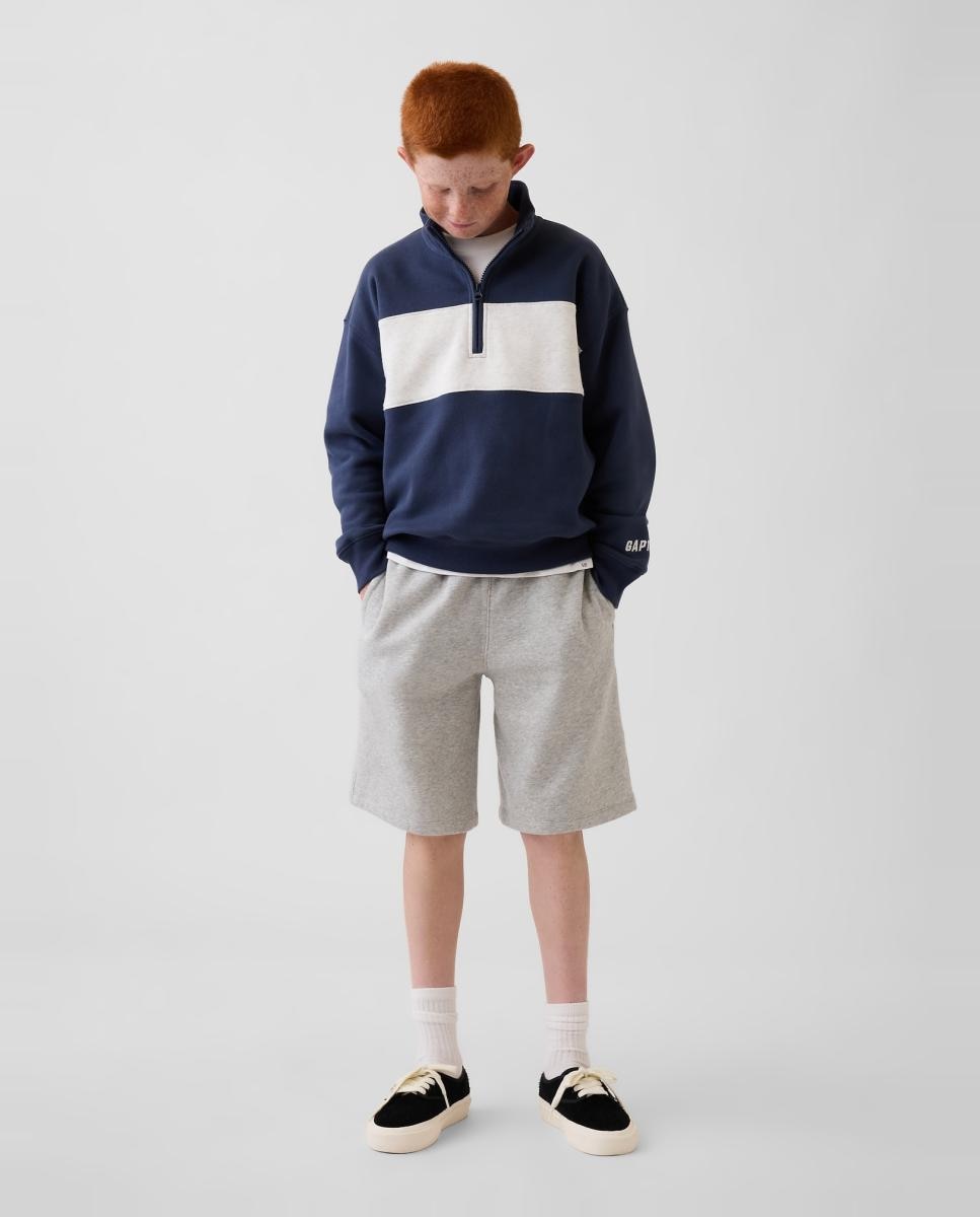 Sweatshirt Básica Relaxed Fit Azul-marinho-3