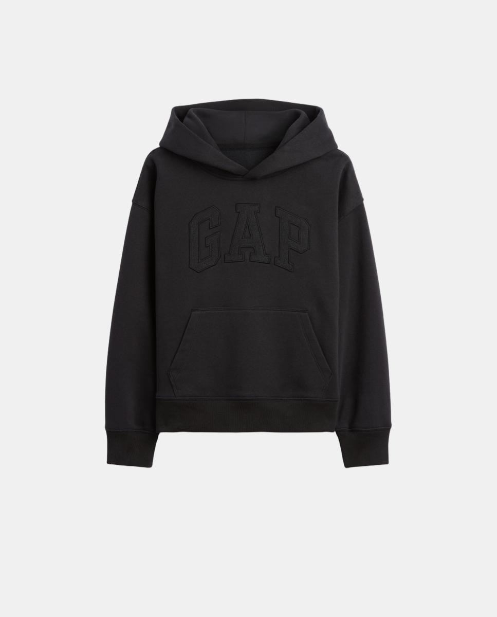 Sweatshirt com Capuz e Bolso Canguru Cinzento-escuro-5