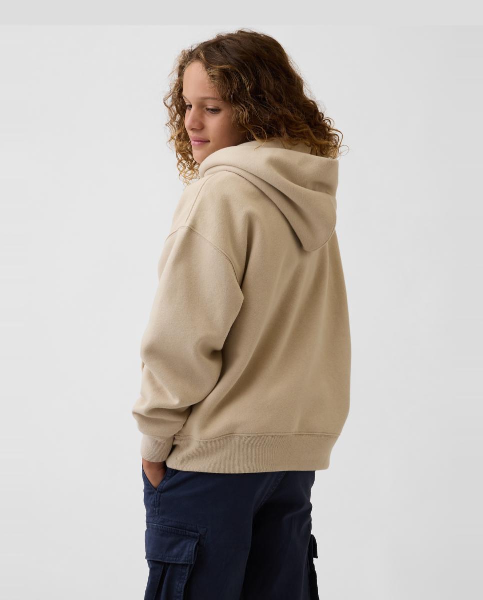 Imagen 2 de Sudadera unisex cerrada con logo - Gap - Natural Natural