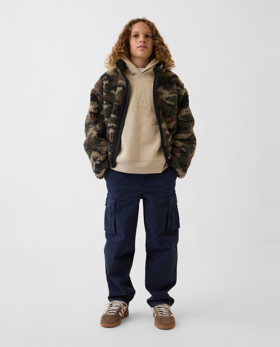 Imagen 3 de Sudadera unisex cerrada con logo - Gap - Natural Natural