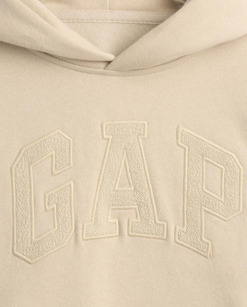 Imagen 4 de Sudadera unisex cerrada con logo - Gap - Natural Natural