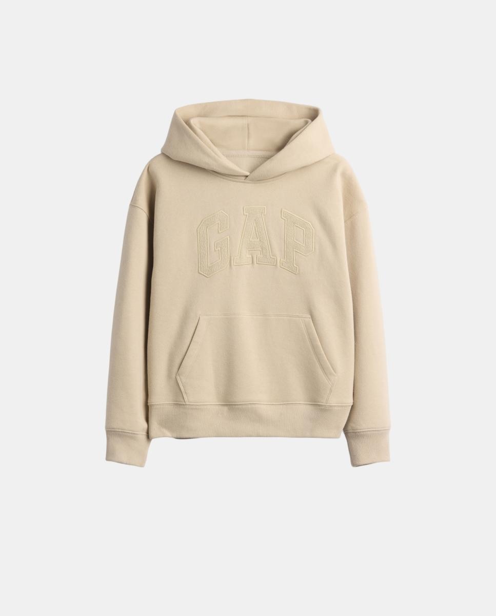 Imagen 5 de Sudadera unisex cerrada con logo - Gap - Natural Natural