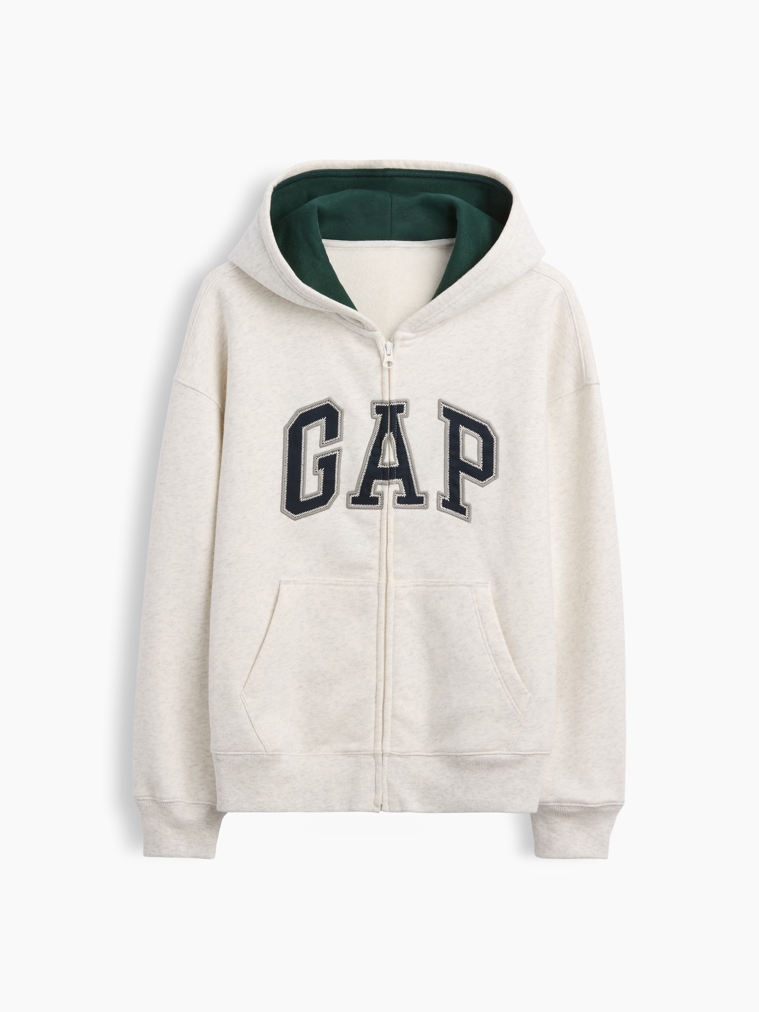 Sweatshirt básica aberta de criança Cinzento-4