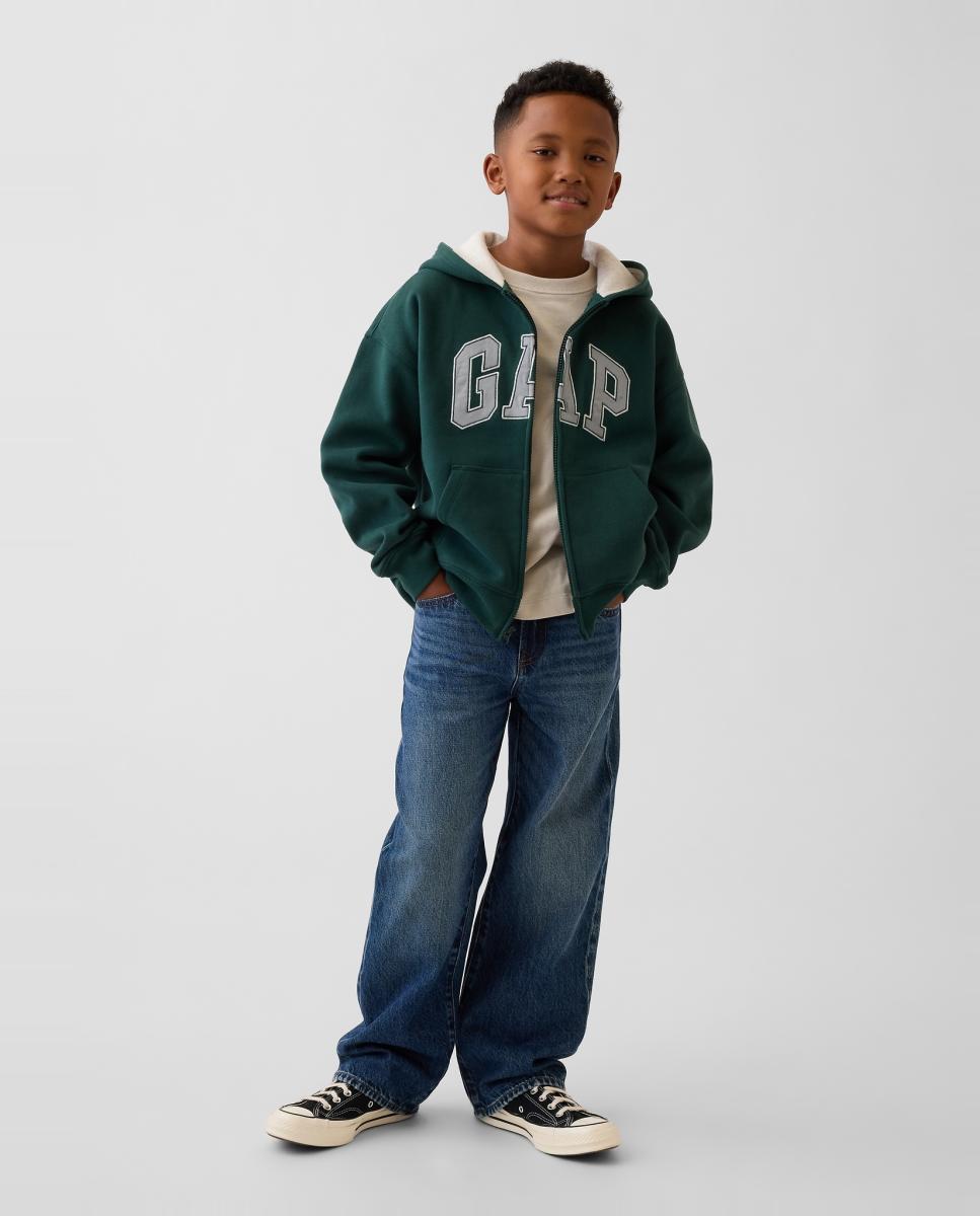 Sweatshirt Lisa com Capuz Verde-escuro-4