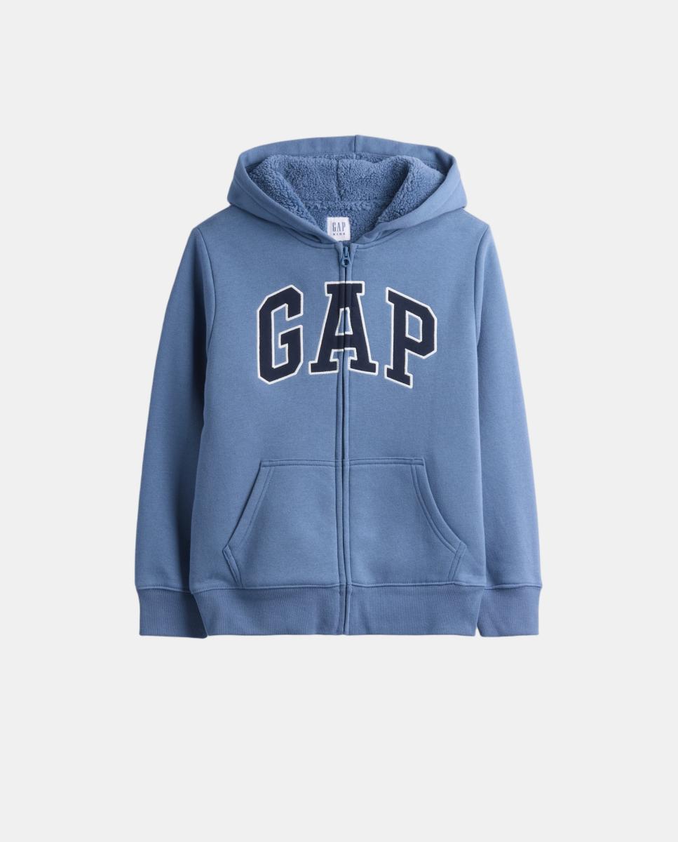 Imagem 0 de Sweatshirt Básica com Capuz e Fecho de Correr