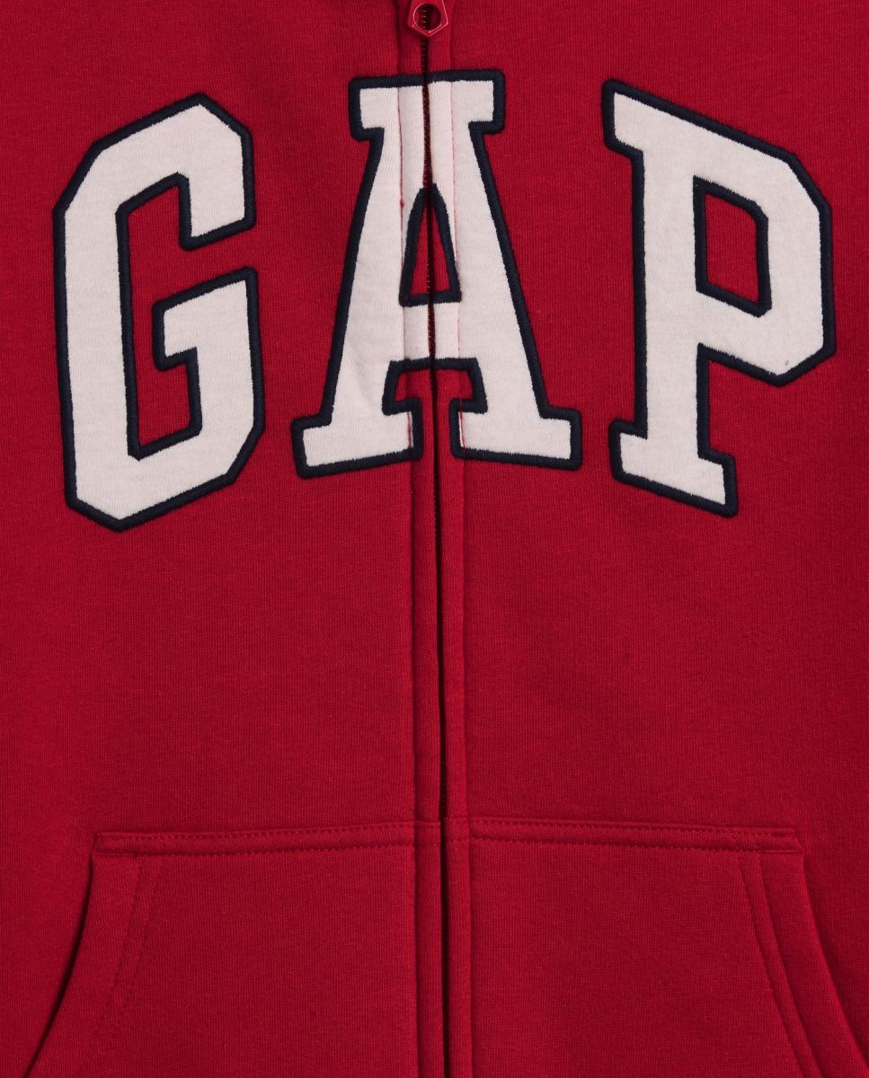 Sweatshirt Aberta com Capuz Vermelho-5