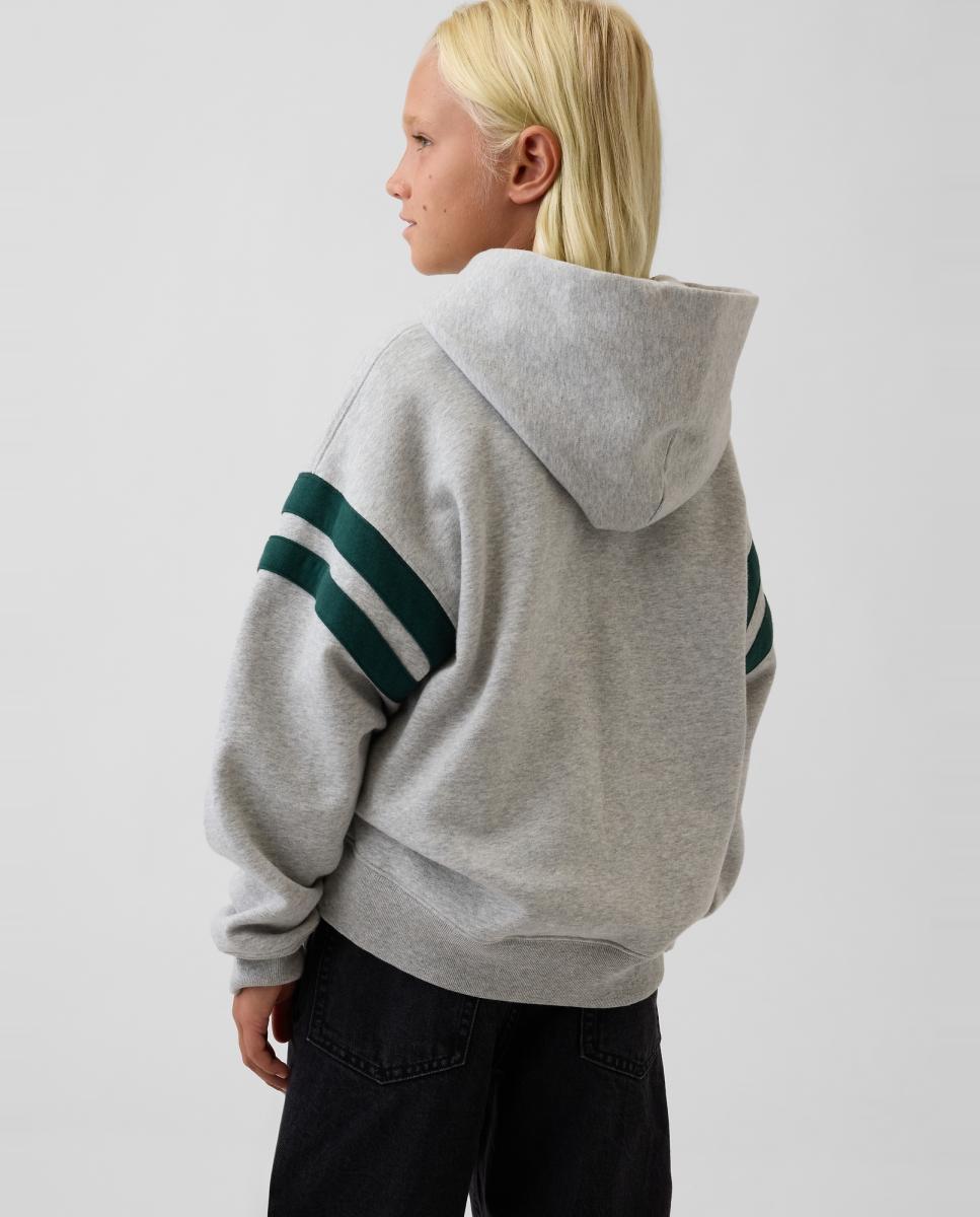 Sudadera de niño con capucha y bolsillo delantero - Gap - Gris Gris-3