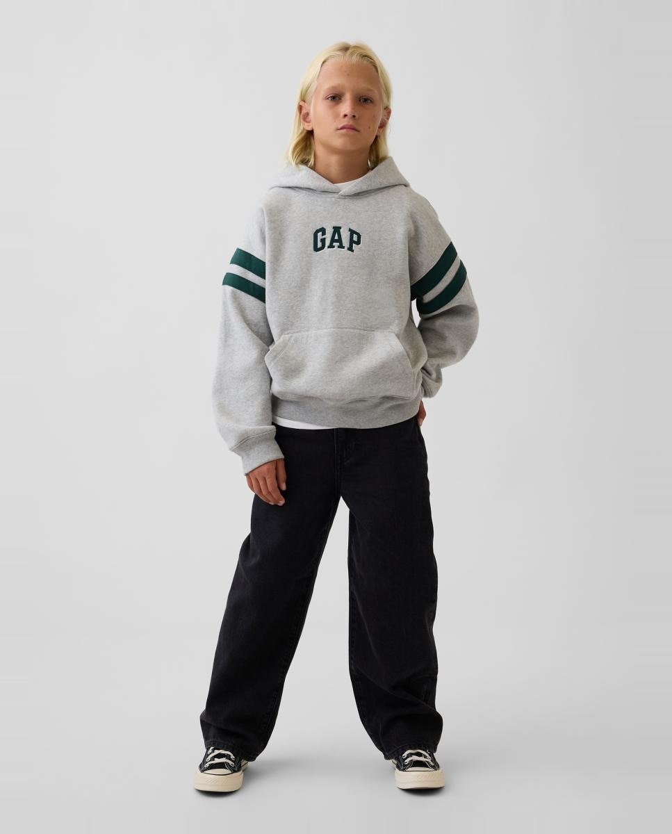 Sudadera de niño con capucha y bolsillo delantero - Gap - Gris Gris-4