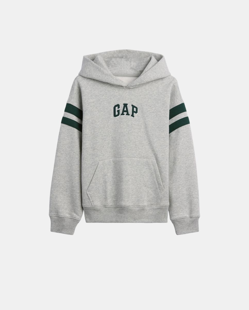 Sudadera de niño con capucha y bolsillo delantero - Gap - Gris Gris-5