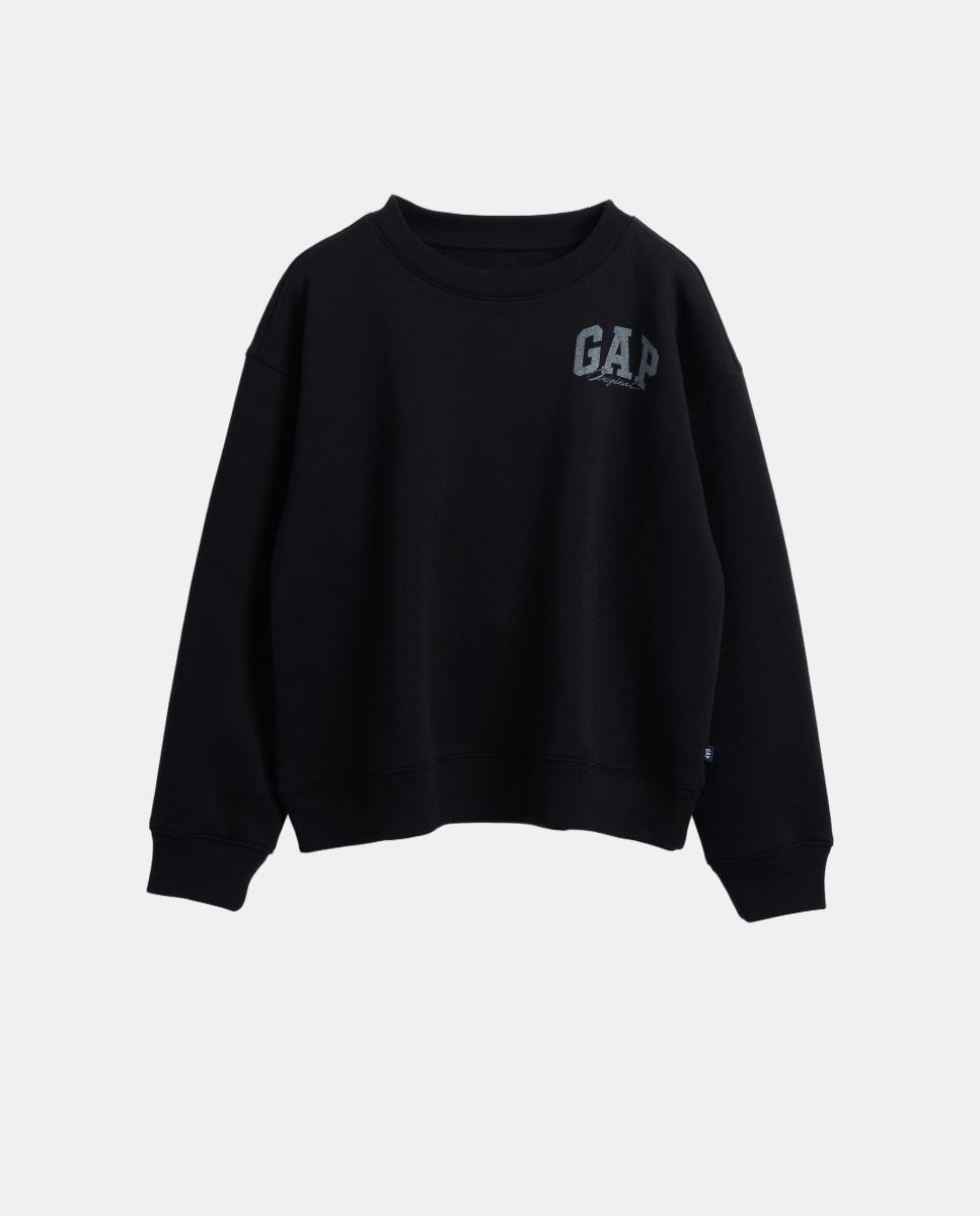 Sweatshirt Básica Fechada Preto-3