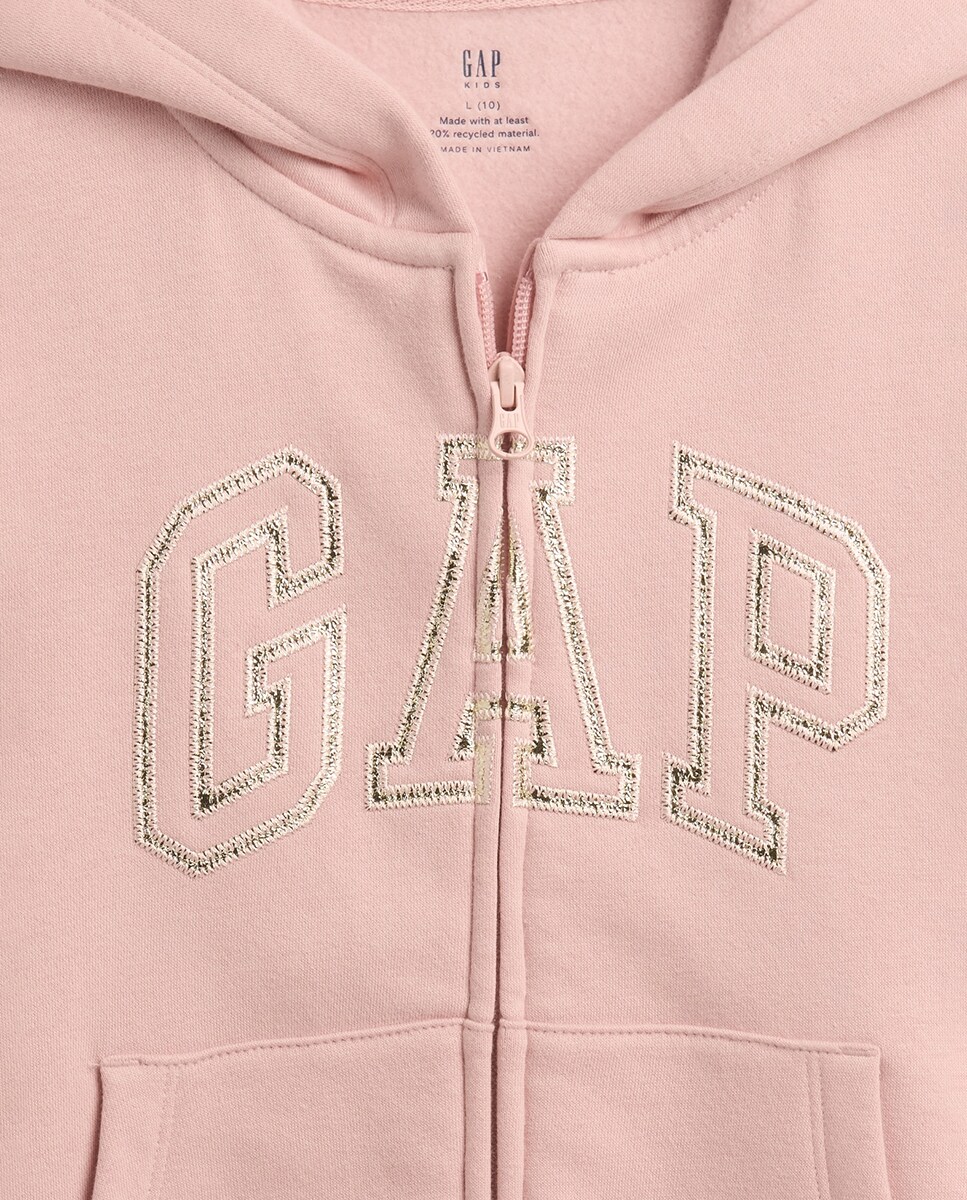 Sweatshirt de menina com logótipo Rosa-4