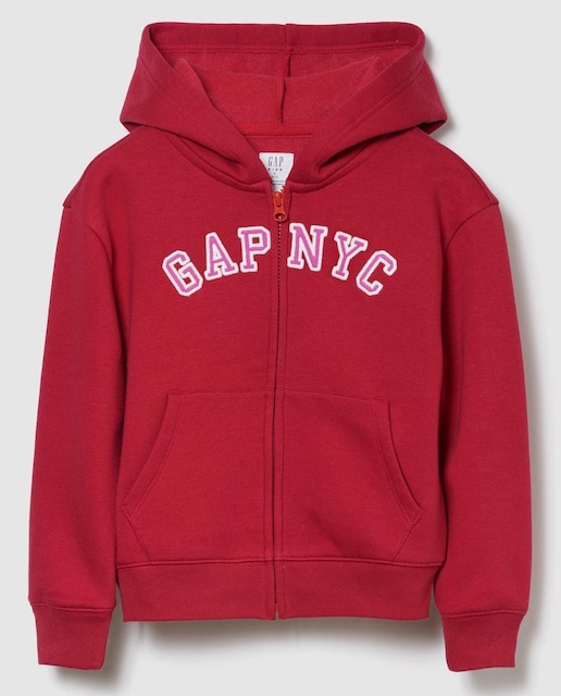 Imagen 0 de Sudadera para niñas relajada con cremallera y logo Gap