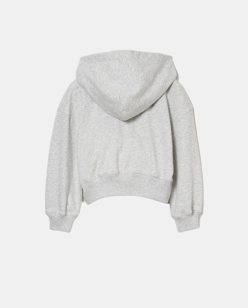 Sweatshirt com Capuz e Fecho de Correr Gap Branco-2