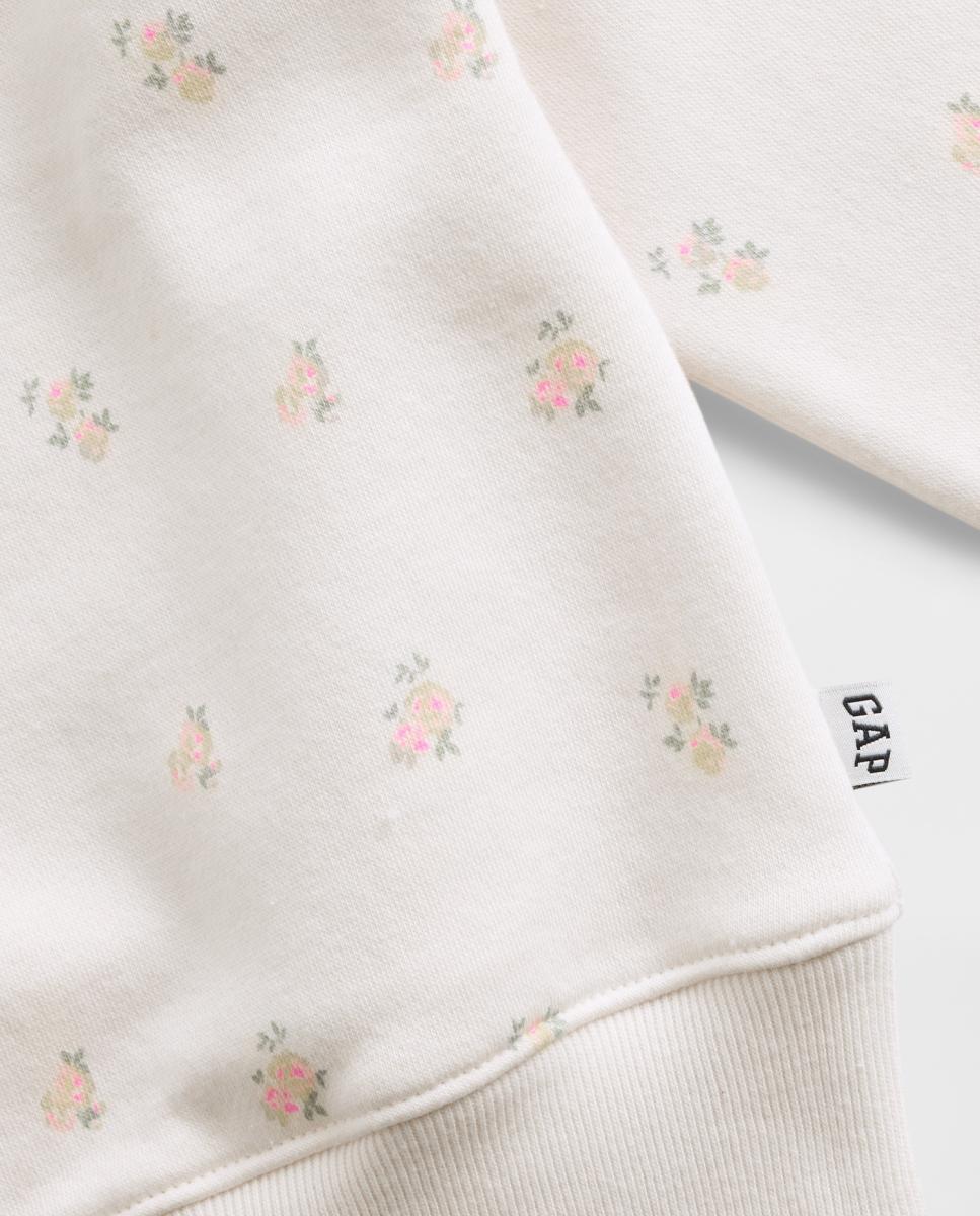 Sweatshirt de Felpa Suave Relaxed Fit Gap Branco-6