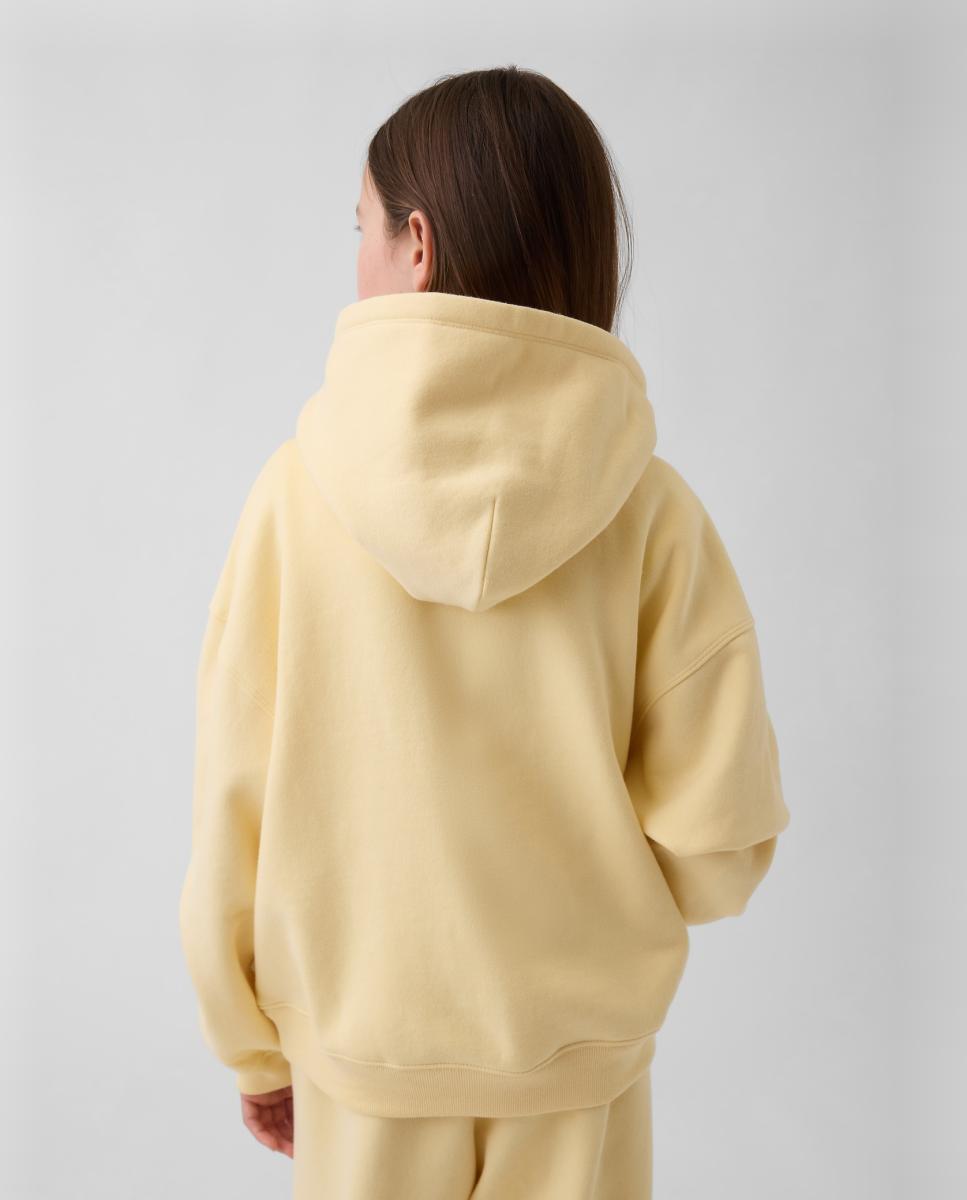 Sweatshirt de Algodão Suave Relaxed Fit Gap Amarelo-3