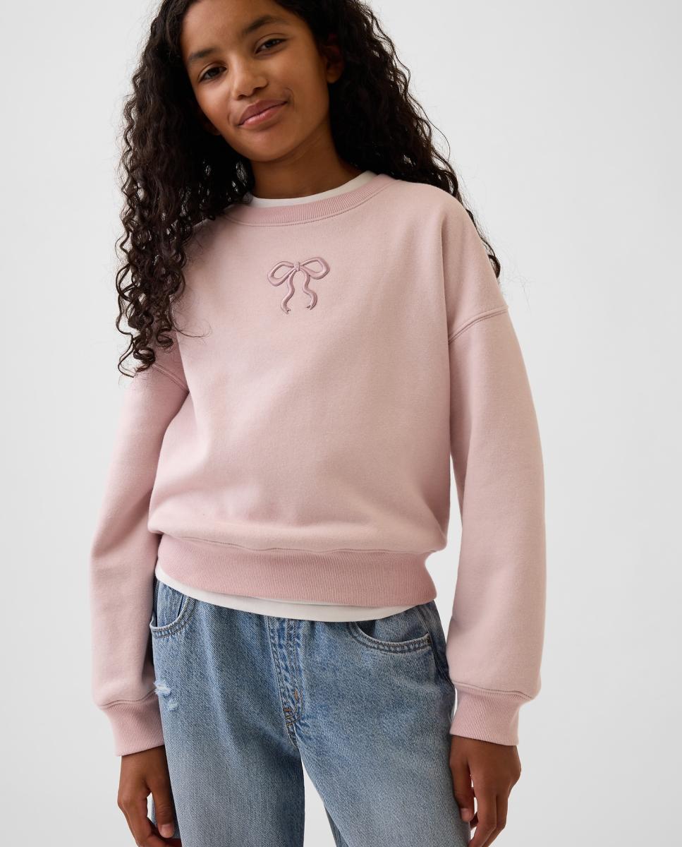 Imagem 0 de Sweatshirt de Manga Comprida com Pequeno Estampado