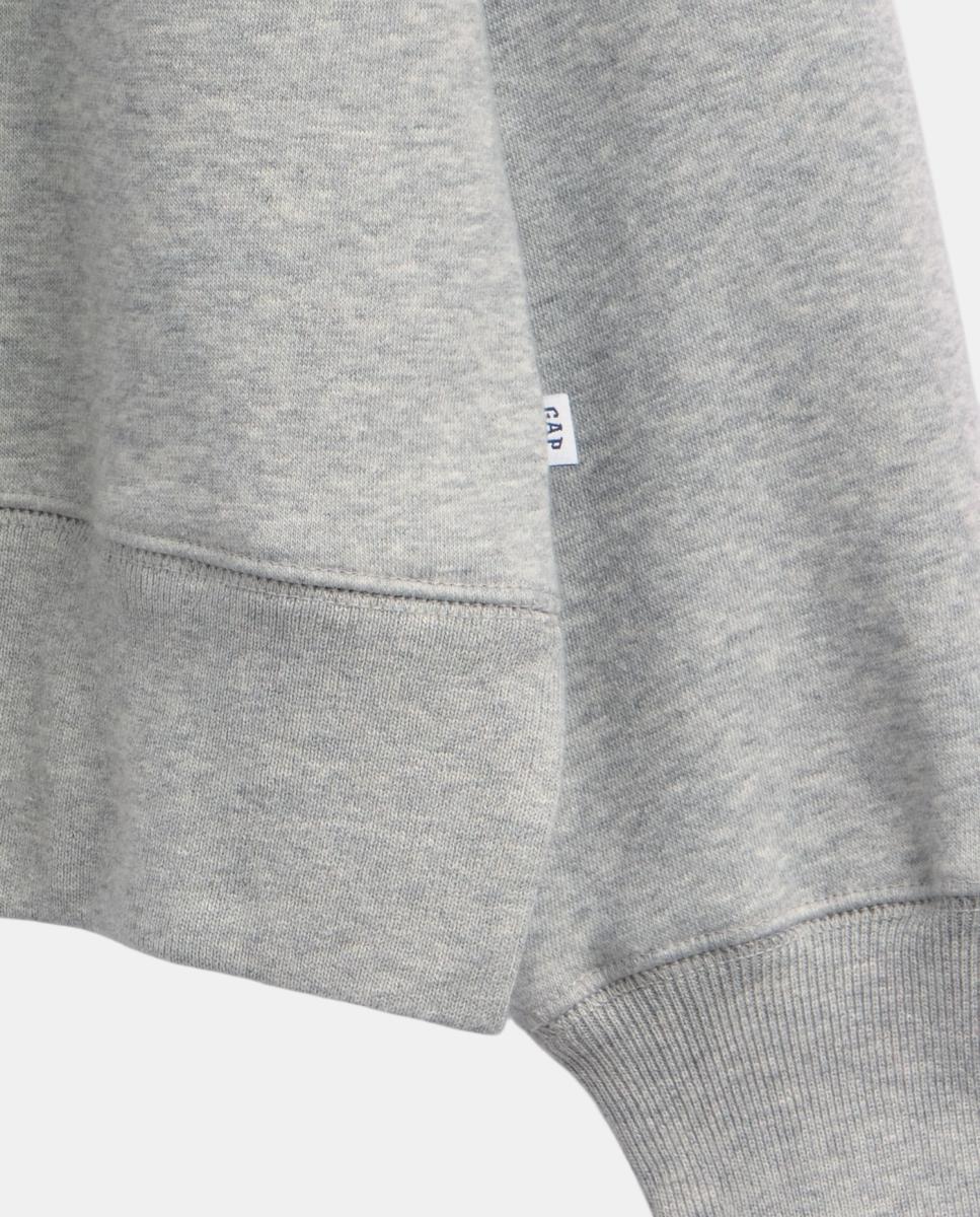 Sweatshirt Lisa com Manga Comprida Cinzento-claro-4