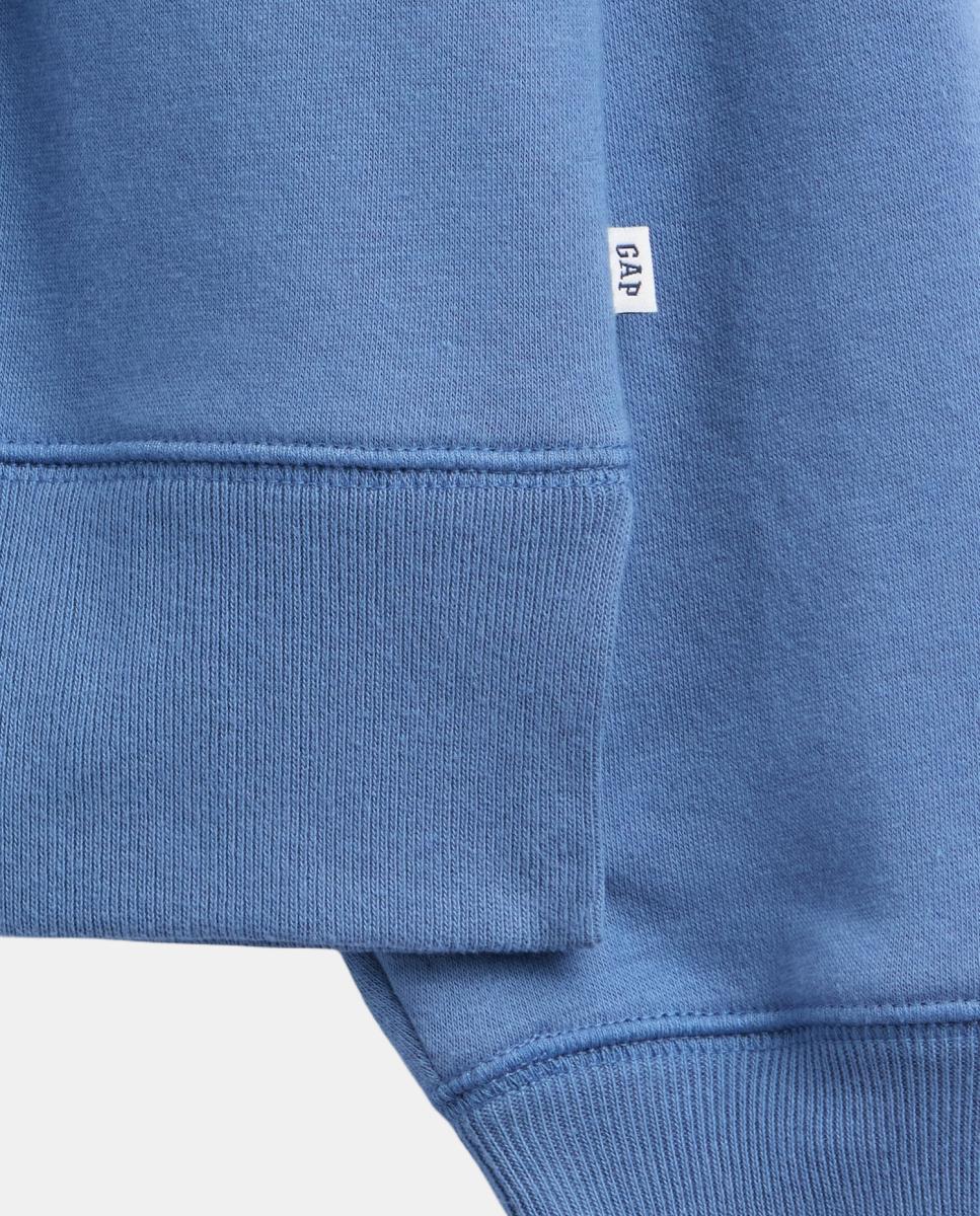 Sweatshirt Lisa com Manga Comprida Azul-4
