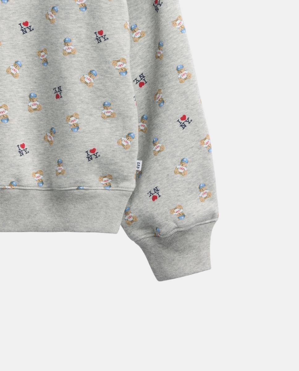 Sweatshirt Lisa com Manga Comprida Cinzento-claro-5