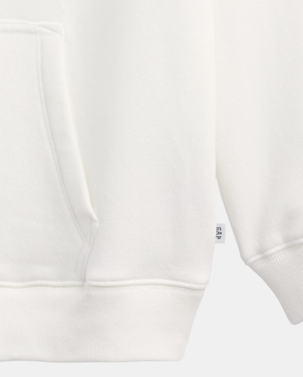 Sudadera de niña de manga larga y capucha - Gap - Blanco Blanco-5