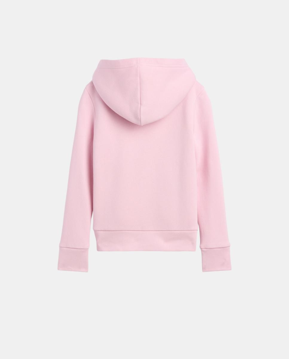 Sudadera de niña básica con capucha y cremallera - Gap - Rosa Rosa-2