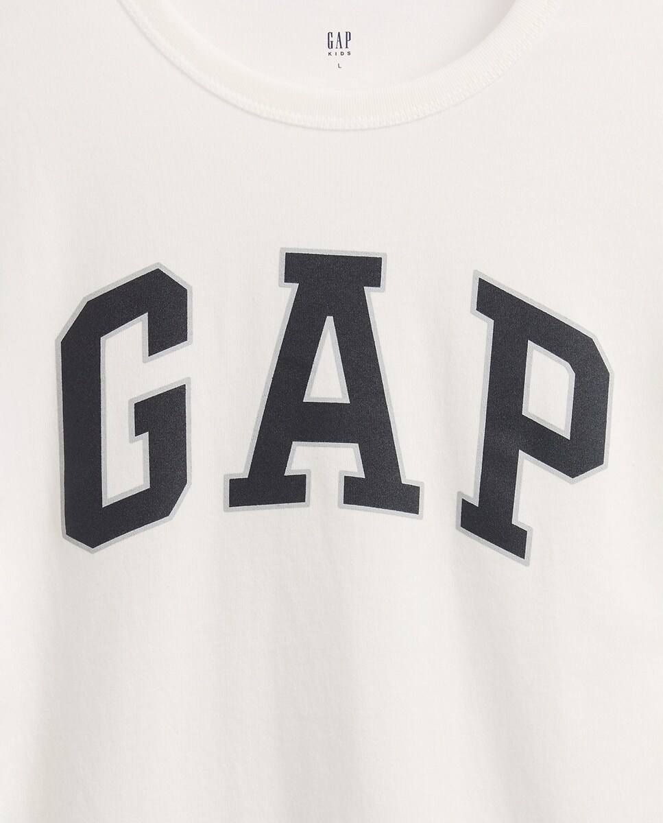 T-shirt de menino com logótipo Branco-3