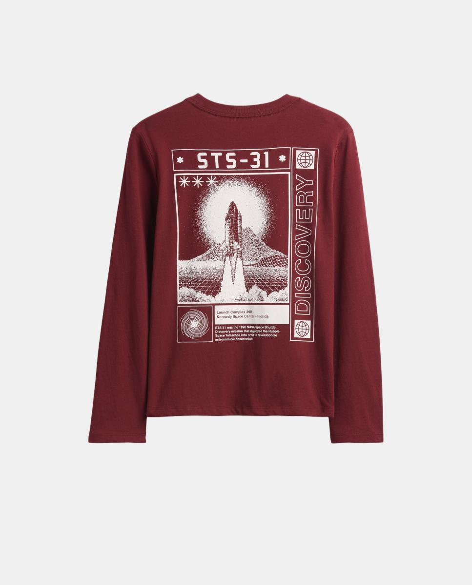 Camiseta de niño básica manga larga - Gap - Burdeos Burdeos-2