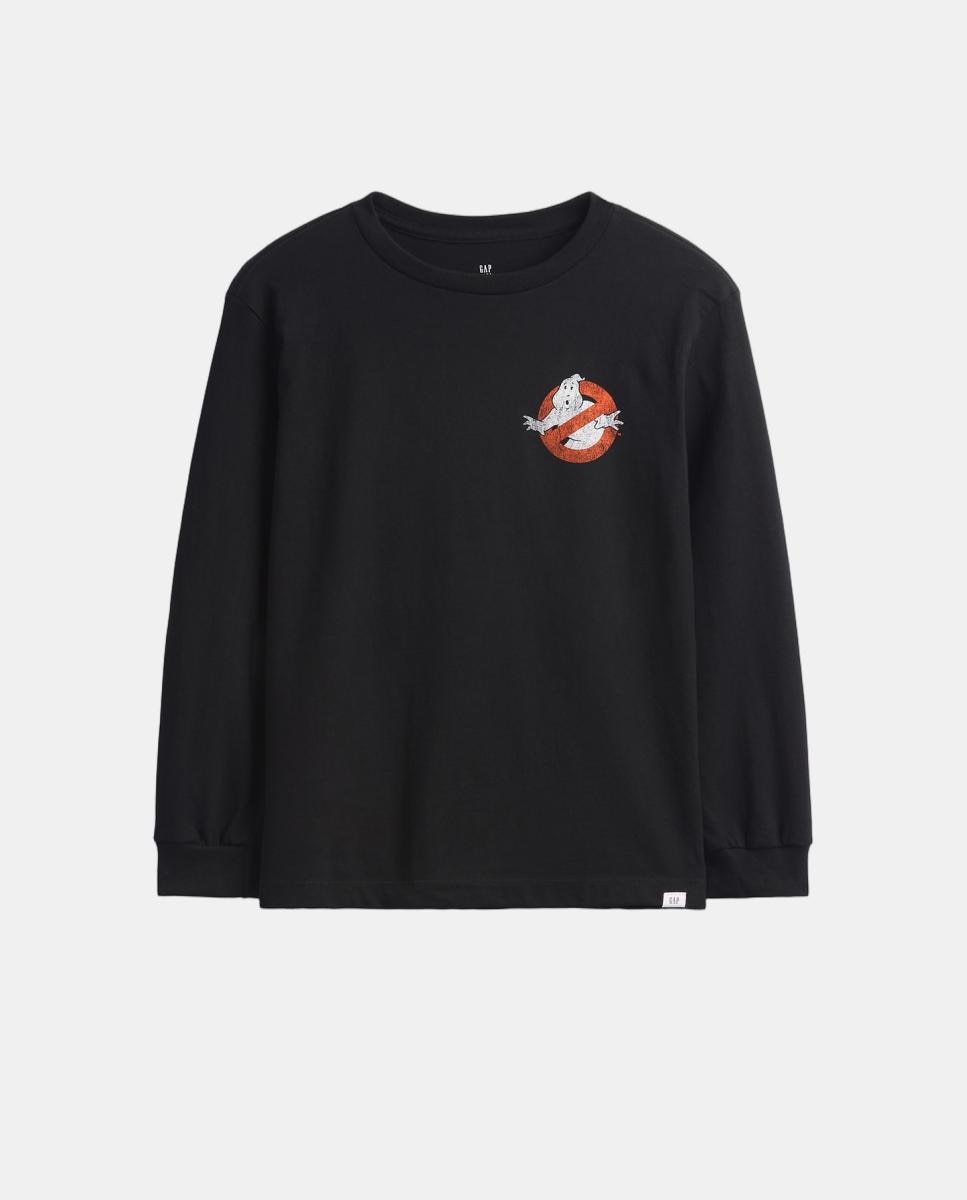 Camiseta de niño básica manga larga - Gap - Negro Negro-1