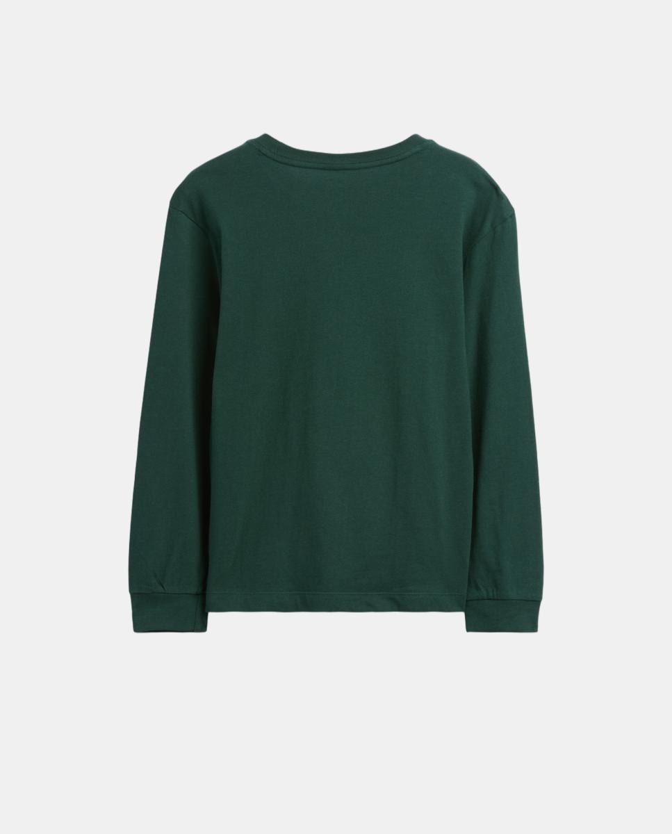 Camiseta de niño básica manga larga - Gap - Verde Verde-2