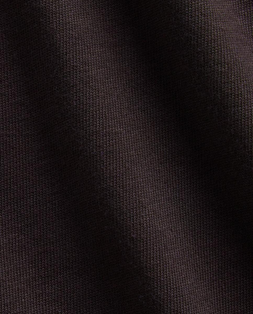 Camisola Básica Oversize com Manga Comprida Castanho-5