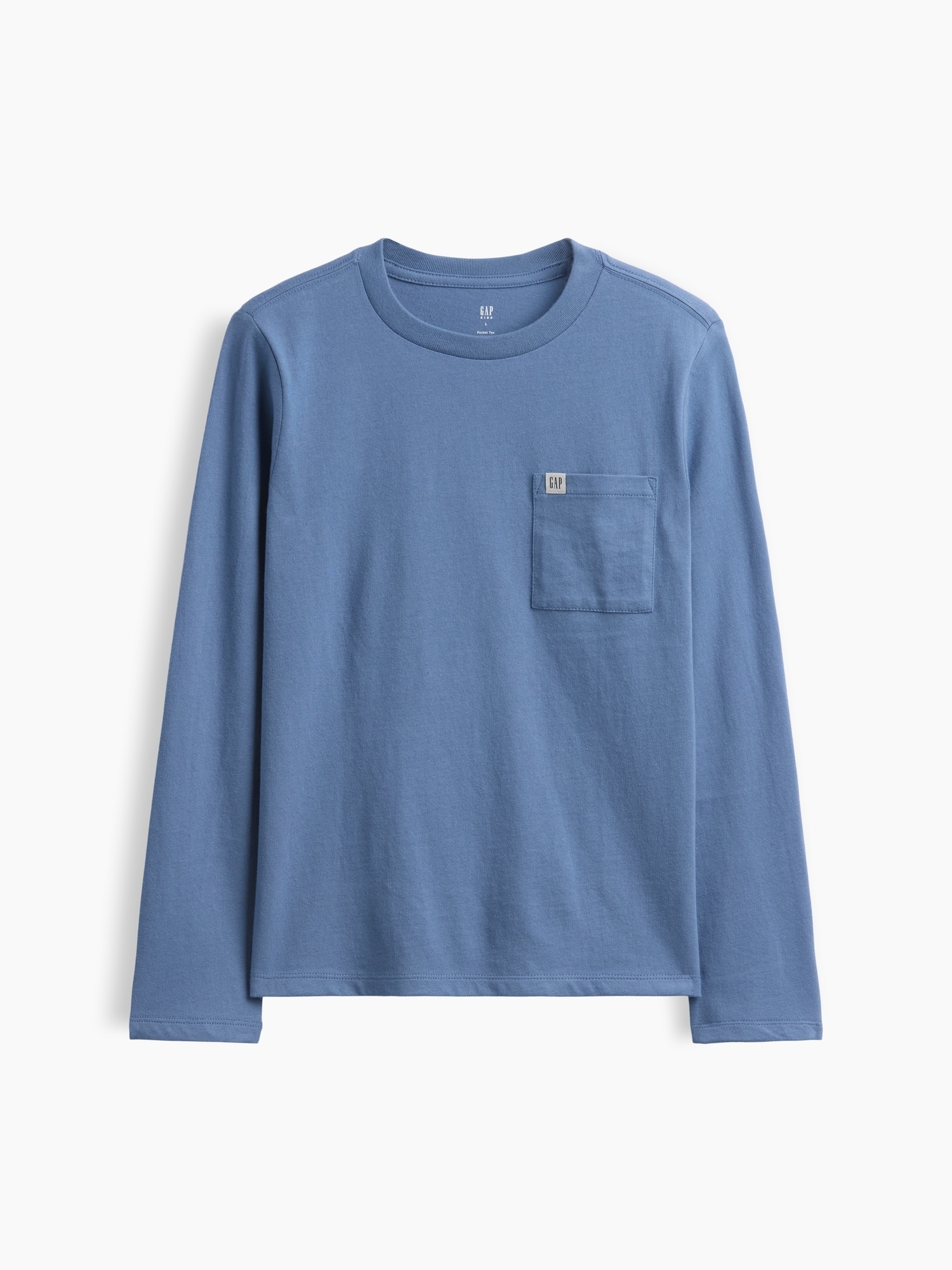 Camiseta de niño básica manga larga - Gap - Azul Azul-1