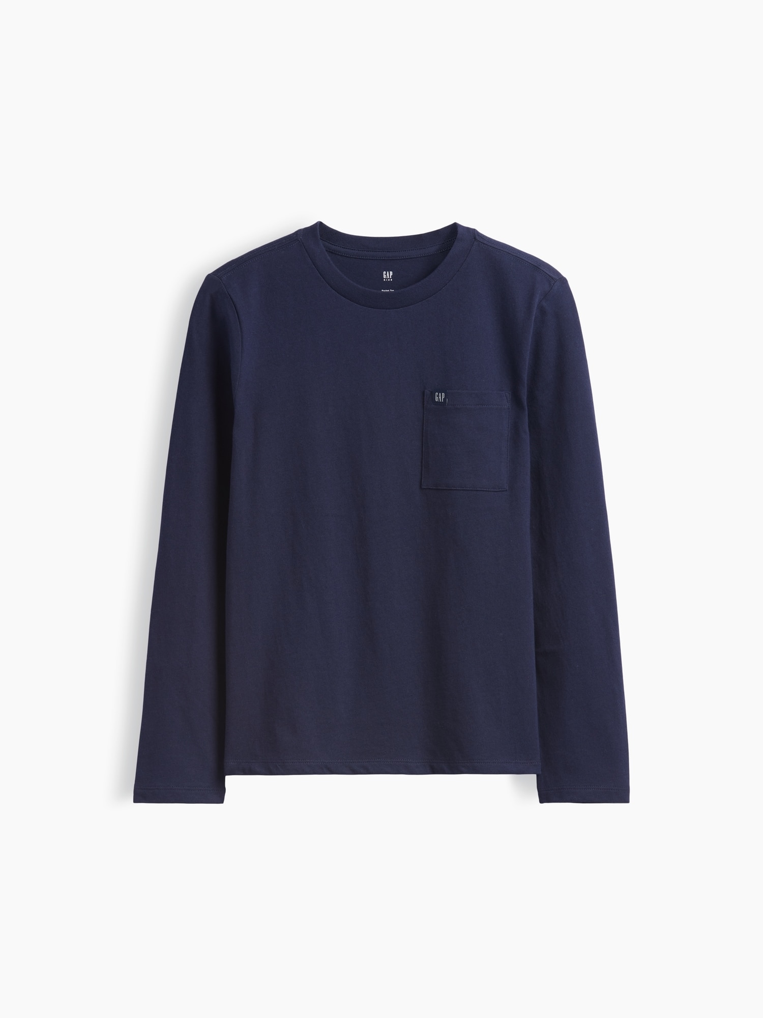 Camiseta de niño básica manga larga - Gap - Azul oscuro Azul oscuro-1