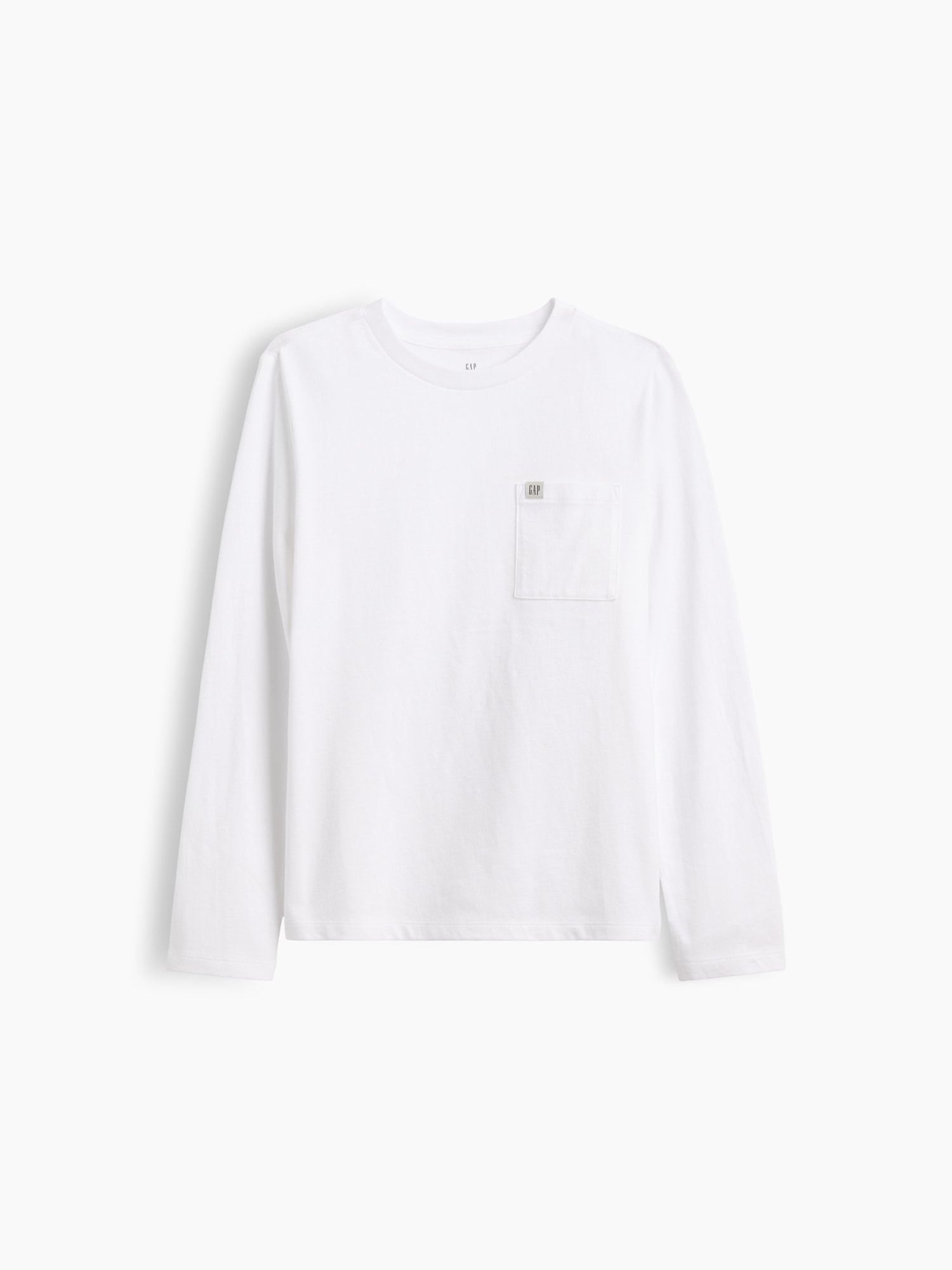 Camiseta de niño básica manga larga - Gap - Blanco Blanco-1