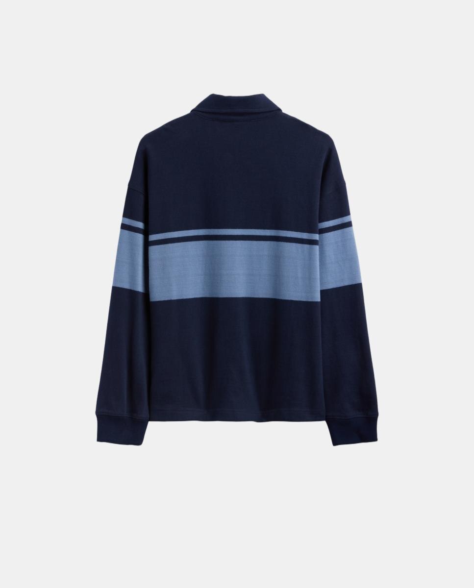 Polo de niño básico manga larga - Gap - Azul Azul-2