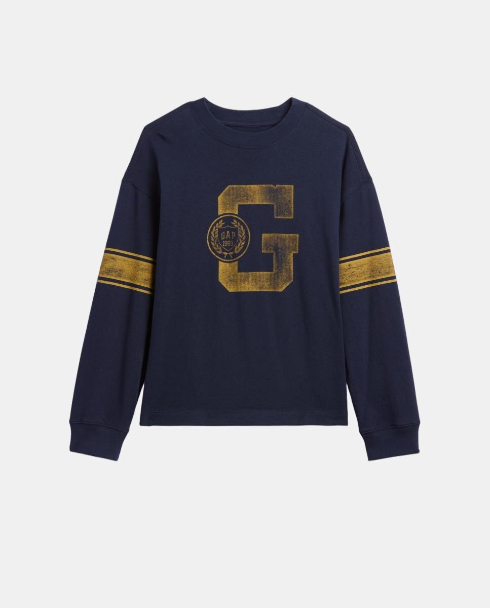 Camiseta de niño básica oversize - Gap - Azul Azul-2