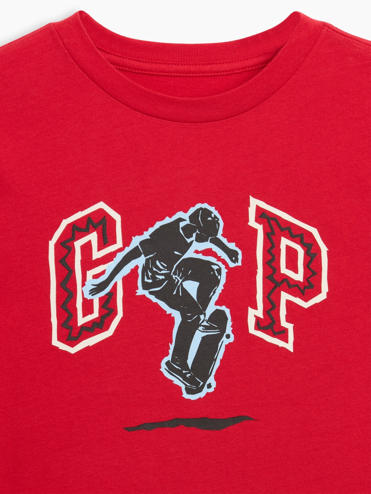 Camiseta de niño básica manga larga - Gap - Rojo Rojo-3