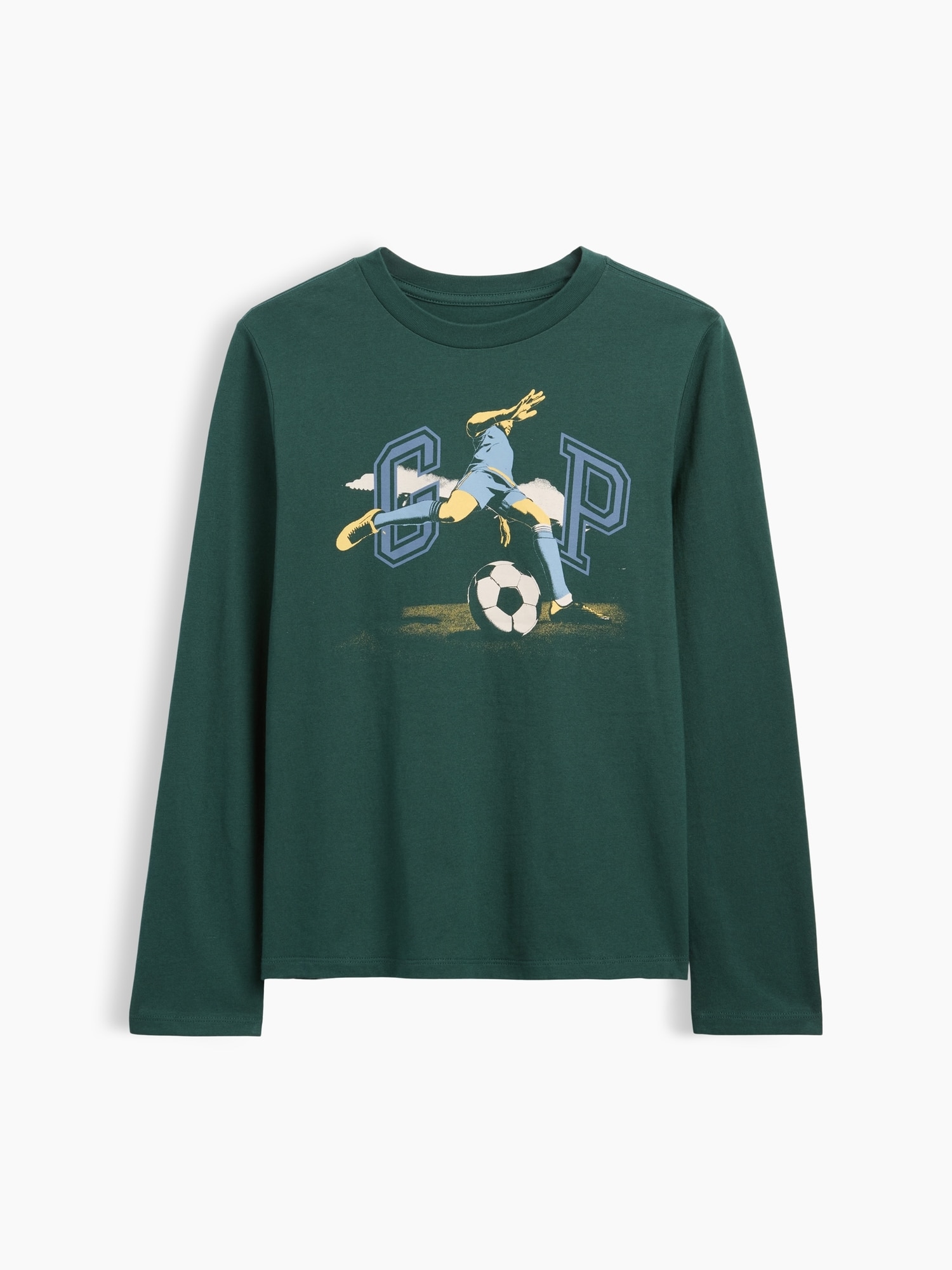 Camiseta de niño básica manga larga - Gap - Kaki Kaki-1