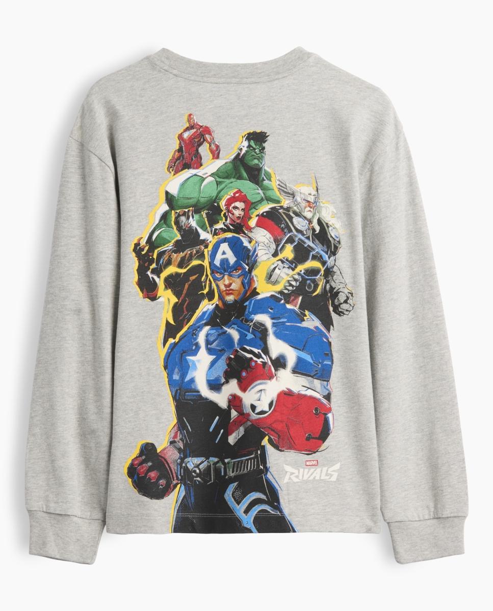Camiseta de niño básica manga larga - Gap - Gris claro Gris claro-1