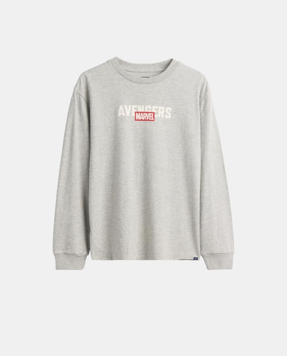 Camiseta de niño básica manga larga - Gap - Gris claro Gris claro-2